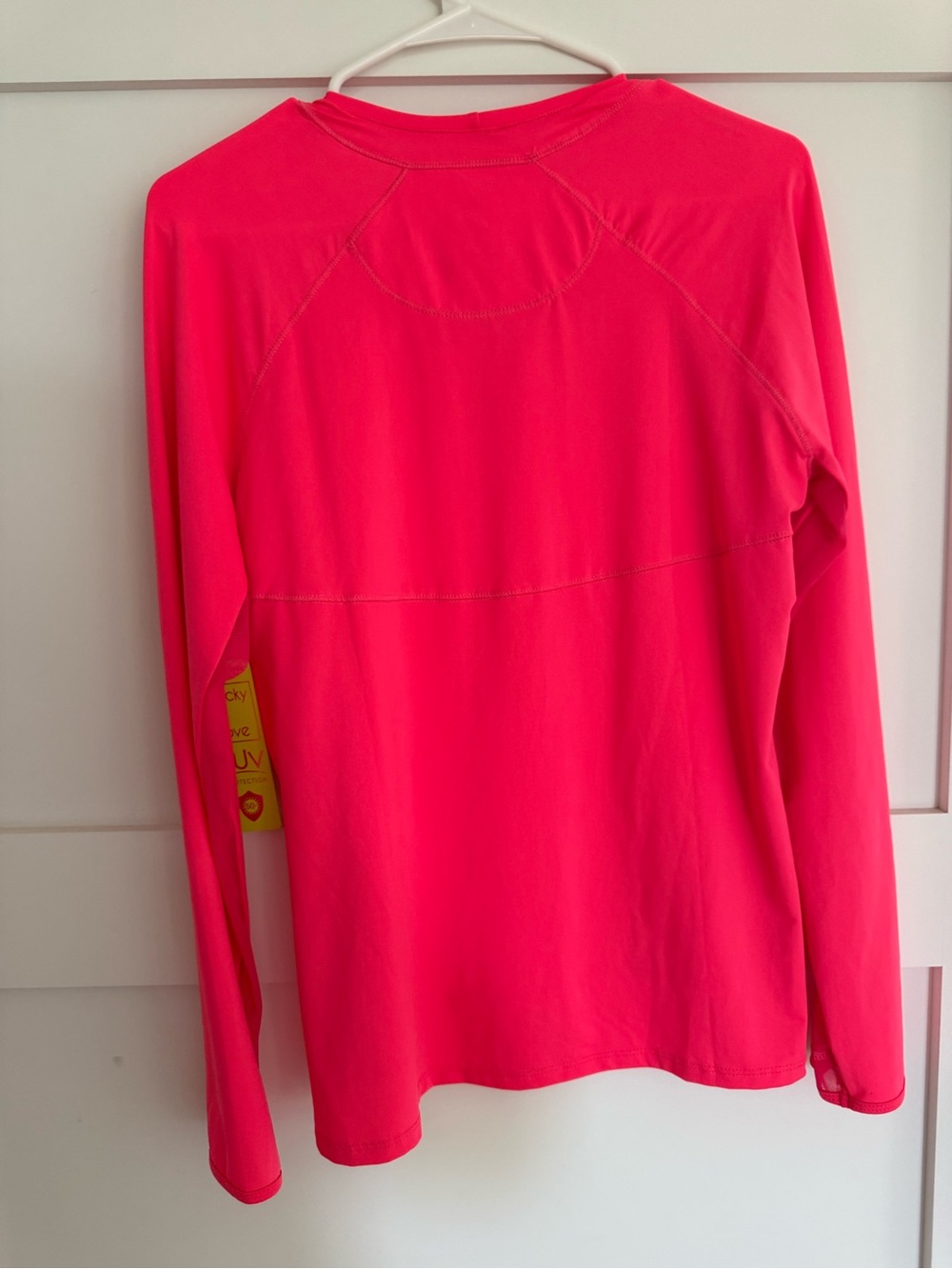 Lucky in Love Hot Pink UV Long-Sleeve Women's Top - Picture 3 of 6
